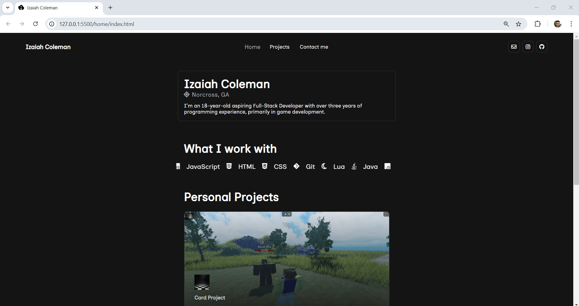 Website Portfolio 2.0